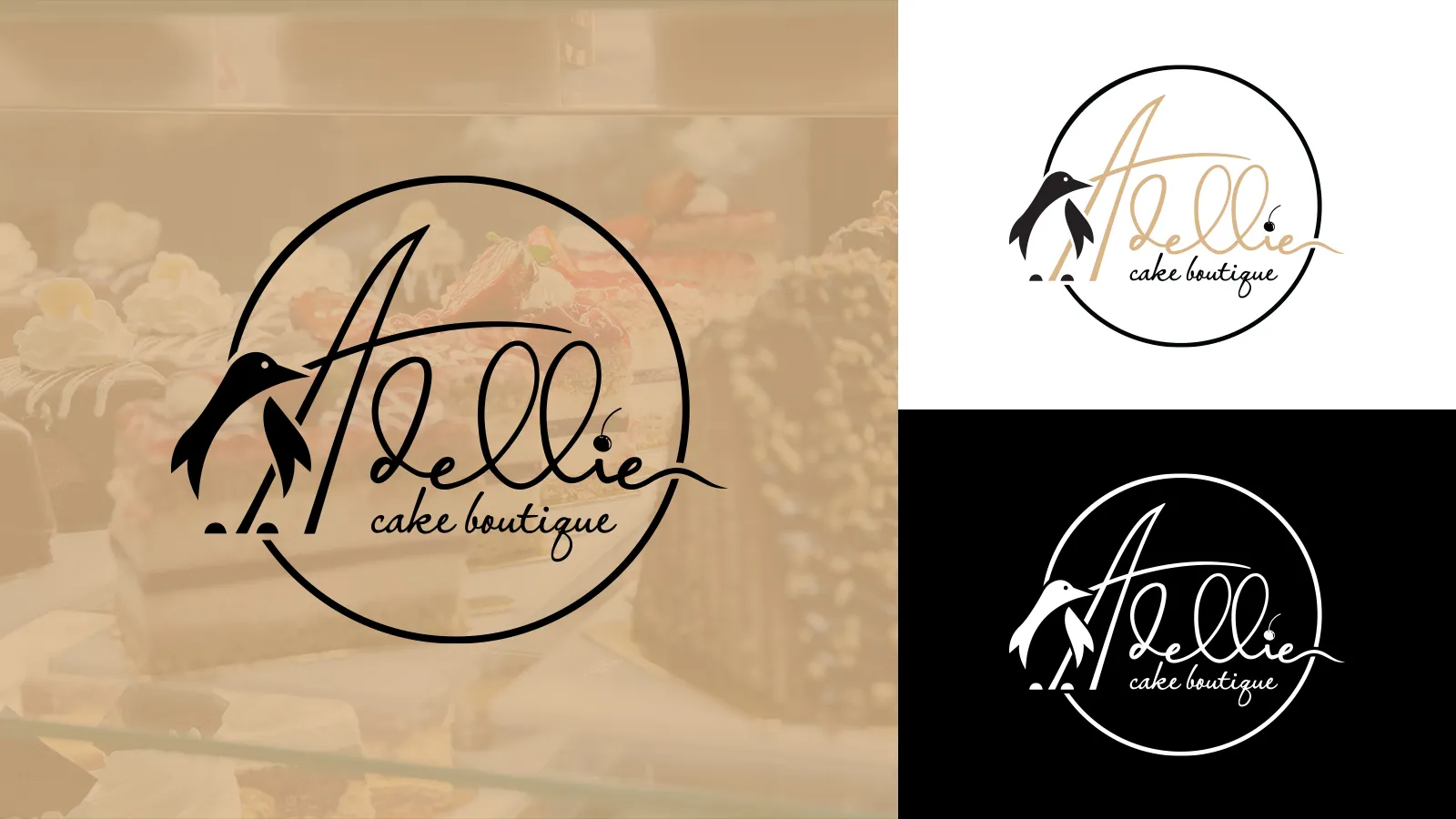 лого за adellie cake boutique от маркетинг агенция DGTalents