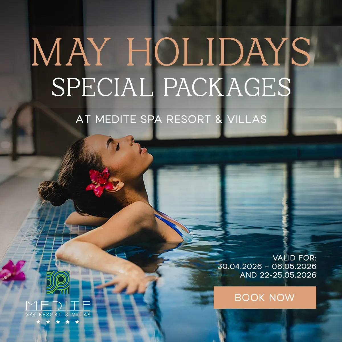 рекламен дизайн за спа хотел медите от маркетинг агенция dgtalents