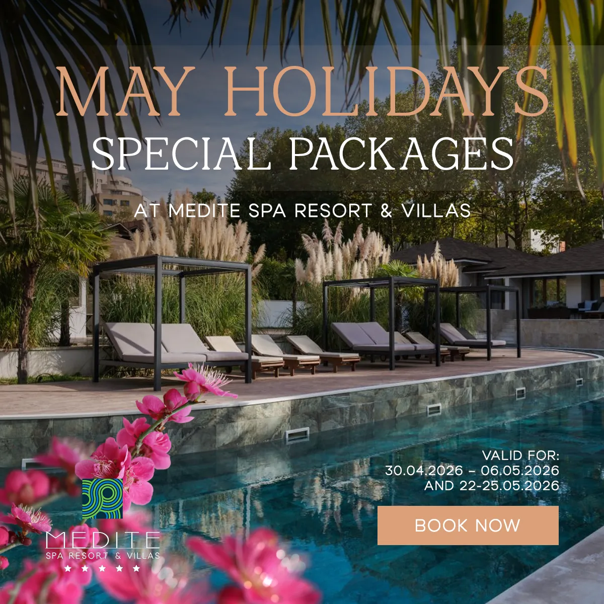 рекламен дизайн за спа хотел медите от маркетинг агенция dgtalents