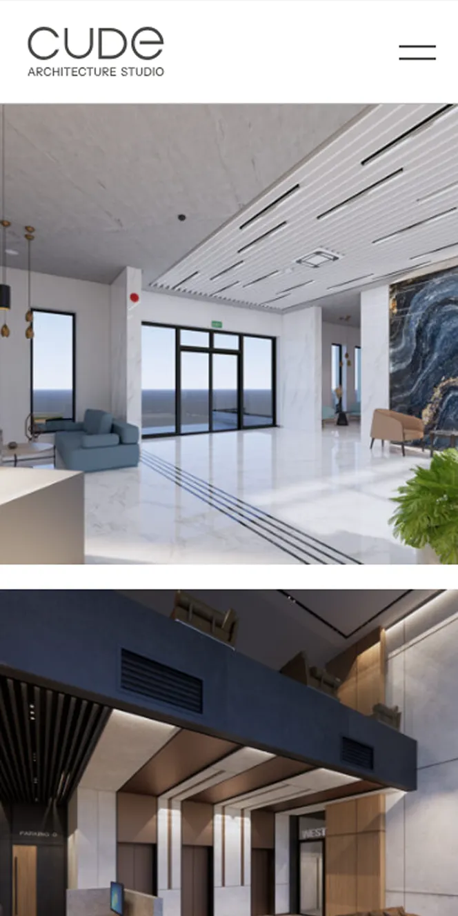 нов уеб сайт за cude architecture studio от маркетинг агенция dgtalents